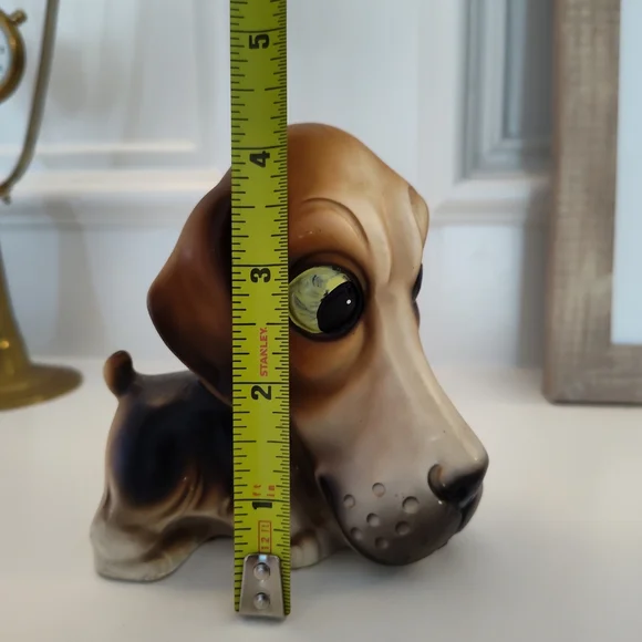 VINTAGE 1950's NORLEANS Japan Big Head Beagle Figurine ORIGINAL TAG - Picture 5 of 8